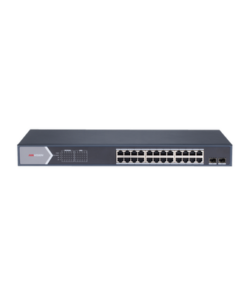 DS-3E1526P-SI-HIKVISION-Switch Gigabit PoE+ / Administrable / 24 Puertos 1000 Mbps PoE+ / 2 Puertos SFP / Configuración Remota desde Hik-PartnerPro / PoE Extendido 250 Metros / 370 Watts