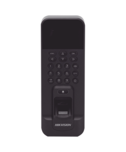 DS-K1T804B-EF-HIKVISION-Biométrico WiFi de Acceso y Asistencia Compatible con APP Hik-Connect (P2P) / Lectura de Huella y Tarjetas EM / TCP/IP / 150,000 Eventos / Relevador para Chapa y Reportes de Asistencia