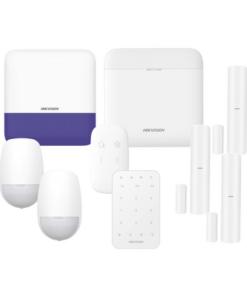 DS-PWA48-FULL-K-HIKVISION-(AX PRO) KIT de Alarma AX PRO / Incluye: 1 Hub con batería de respaldo/ 2 Sensores PIR / 3 Contactos Magnéticos mini / 1 Control Remoto / 1 Sirena Inalambrica Exterior /1 Teclado Inalámbrico / WiFi / Compatible con Hik-Connect P2P