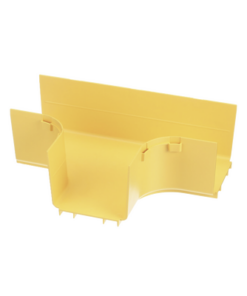 FRT4X4YL-PANDUIT-Accesorio en T Horizontal, Con Ángulos a 90º, Para Canaletas FiberRunner™ 4X4, Color Amarillo