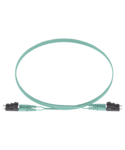 FX2ERLNLNSNM005-PANDUIT-Jumper de Fibra Optica Multimodo 50/125 OM3, LC-LC Duplex, OFNR (Riser), Color Aqua, 5 Metros (16.40 Pies)