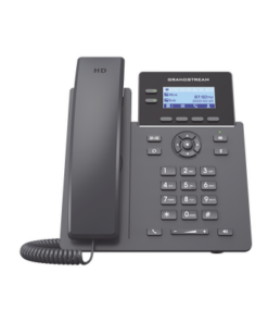 GRP-2602P-GRANDSTREAM-Teléfono IP Grado Operador, 2 líneas SIP con 4 cuentas, PoE, codec Opus, IPV4/IPV6 con gestión en la nube GDMS
