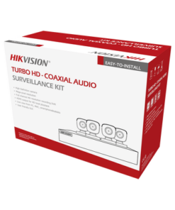 HK-1080-CV-HIKVISION-Kit TurboHD 1080p / DVR 4 canales / 4 Cámaras Bala ColorVu / Fuente de Poder / Accesorios de Instalación