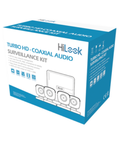 HL1080PS(B)-HiLook by HIKVISION-(MICRÓFONO Integrado) Kit TurboHD 1080p Lite / DVR 4 canales / Audio por Coaxitron / 4 Cámaras Bala de Policarbonato con Micrófono Integrado