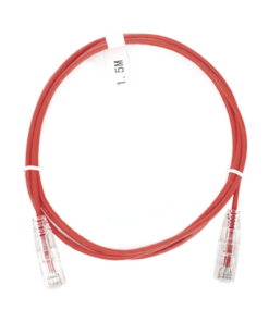LP-UT6-150-RD-28-LINKEDPRO BY EPCOM-Cable de Parcheo Slim UTP Cat6 - 1.5 m Rojo Diámetro Reducido (28 AWG)