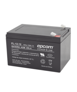PL1212-12VCC-12AH-FR-EPCOM POWERLINE-Batería UL con RETARDO A LA FLAMA ; Tecnología AGM / VRLA, 12 Vcc, 12 Ah