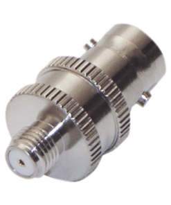 RFB-1142-4-RF INDUSTRIES,LTD-Adaptador en Línea de Conector BNC Hembra a SMA Hembra Corto / Celulares Motorola, Níquel/ Oro/ Teflón.