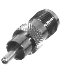 RFT-1238-RF INDUSTRIES,LTD-Adaptador de TNC Hembra a RCA Macho Tipo Fono para Aplicaciones de Audio y Video, Níquel/Oro/Teflón