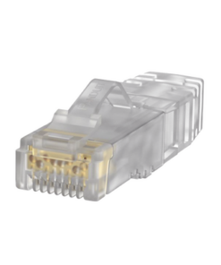 SP6X88-C-PANDUIT-Plug RJ45 Cat6A, Para Cable UTP de Calibre 23-24 AWG, Chapado en Oro de 50 Micras, Paquete de 100 Piezas