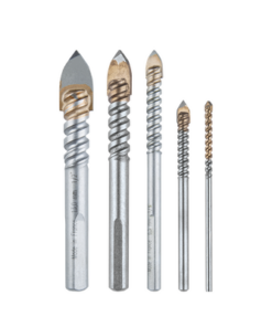 B-68993-MAKITA-Juego de 5 brocas para vidrio de 1/8"-3/16"-1/4"-3/8"-1/2"