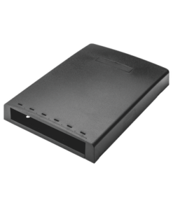 CBXF6BL-AY-PANDUIT-Caja de Montaje en Superficie, Con Accesorio para Resguardo de Fibra Óptica, Para 6 Módulos Mini-Com, Color Negro
