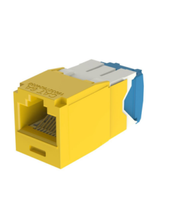 CJ6X88TGYL-PANDUIT-Conector Jack RJ45 Estilo TG, Mini-Com, Categoría 6A, de 8 Posiciones y 8 Cables, Color Amarillo