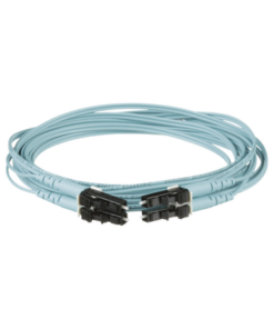 FX2ERLNLNSNM004-PANDUIT-Jumper de Fibra Optica Multimodo 50/125 OM3, LC-LC Duplex, OFNR (Riser), Color Aqua, 4 Metros (13.12 Pies)