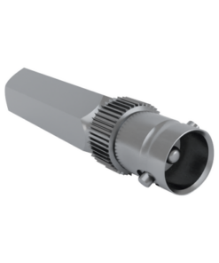 RFB-1121-RF INDUSTRIES,LTD-Conector BNC Hembra Roscable por Giro para Cable Coaxial RG-58/U, Níquel/ Plata/ Delrin.