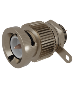 RFB-1143-H-RF INDUSTRIES,LTD-Conector BNC Macho, Montaje Frontal en D-Plano, Contacto Soldable, Níquel/ Oro/ Teflón.