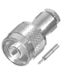 RFN-1000-C2S-RF INDUSTRIES,LTD-Conector N Macho de Rosca para LMR-200, Cables del Grupo C2, Plata/ Oro/ Teflón.