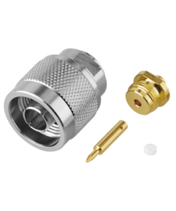 RFN-1005-1SR1-RF INDUSTRIES,LTD-Conector N Macho, Soldable Directo en Cable Semi-Rígido de 0.085", Cables el Grupo SR1, Níquel/ Oro/ Teflón.â€‹