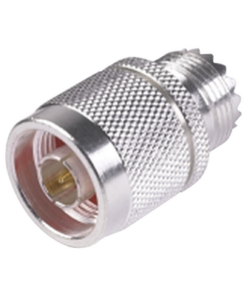 RFN-1035-1-RF INDUSTRIES,LTD-Adaptador en Línea, de Conector N Macho a UHF Hembra (SO-239), Plata/ Oro/ Teflón.