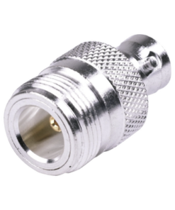 RFN-1039-1-RF INDUSTRIES,LTD-Adaptador en Línea, de Conector N Hembra a BNC Hembra, Plata/ Oro/ Teflón.