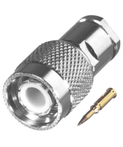RFT-1200-HY-RF INDUSTRIES,LTD-Conector TNC Macho Especial de Rosca, Sin Herrajes para Cables RG-58/U, Níquel // Delrin.
