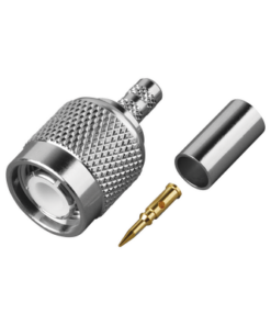 RFT-1202-C1-WB-RF INDUSTRIES,LTD-Conector TNC Macho de Anillo Plegable para Cables RG-142/U, Grupo C1, Bronce Blanco/ Oro/ Teflón.