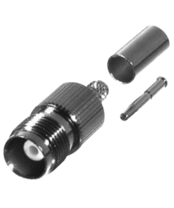 RFT-1217-P-RF INDUSTRIES,LTD-Conector TNC Hembra de Anillo Plegable para Cables PROFLEX, Grupo P, Níquel/ Oro/ Delrin.
