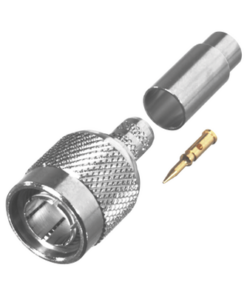 RFT-1803-D-RF INDUSTRIES,LTD-Conector TNC Macho en 75 Ohm, de Anillo Plegable para Cable RG-59/U, AWG 20, Níquel/Oro/Teflón