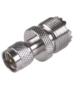 RFU-621-RF INDUSTRIES,LTD-Adaptador en Línea de Conector Mini UHF Macho a UHF Hembra (SO-239), Níquel/ Oro/ Teflón.
