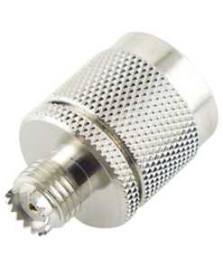 RFU-625-RF INDUSTRIES,LTD-Adaptador en Línea, de Conector Mini UHF Hembra a N Macho, Níquel/ Oro/ Teflón.