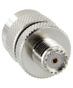 RFU-626-RF INDUSTRIES,LTD-Adaptador en Línea de Conector Mini UHF Hembra a UHF Macho (PL-259), Níquel/ Oro/ Teflón.