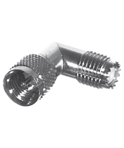 RFU-630-RF INDUSTRIES,LTD-Adaptador en Ángulo Recto, de Conector Mini-UHF Macho a Mini-UHF Hembra, Ingleteado, Níquel/ Oro/ Teflón.
