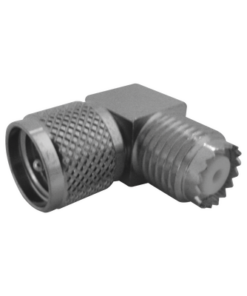 RFU-630-8-RF INDUSTRIES,LTD-Adaptador en Ángulo Recto, de Conector Mini UHF Macho a Mini UHF Hembra, Cuerpo Cuadrado, Níquel/ Estaño/ Teflón.