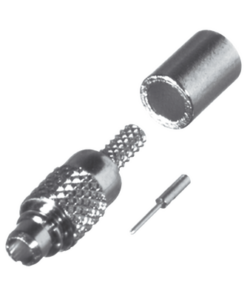 RMX-9000-1A-RF INDUSTRIES,LTD-Conector MMCX Macho de Anillo Plegable para RG-178, BELDEN 83265, Grupo A, Oro/ Oro/ Teflón.