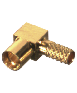 RMX-9060-1B-RF INDUSTRIES,LTD-Conector MMCX Hembra en Ángulo Recto de Anillo Plegable para Cable RG-174/U, Grupo B, Oro/ Oro/ Teflón.