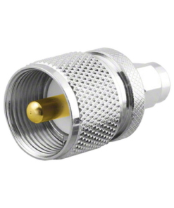 RSA-3456-RF INDUSTRIES,LTD-Adaptador en Línea, de Conector SMA Macho a UHF Macho (PL-259), Níquel/ Oro/ Teflón.