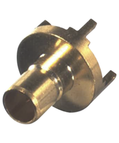 RSB-4350-1-75-RF INDUSTRIES,LTD-Conector SMB Jack (PIN Macho) Montaje Vertical para PCB, Base Redonda, 75 Ohm, Oro/ Oro/ Teflón.