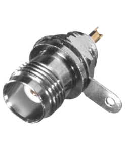 RT-1211-1-RF INDUSTRIES,LTD-Conector TNC Hembra de Rosca Izquierda para Panel Frontal, Níquel/ Oro/ Teflón.