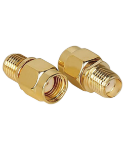 TT-COU-SMA-RPM-SF-EPCOM TITANIUM-Adaptador SMA Macho Inverso a SMA Hembra, Oro/ Oro/ Teflón,