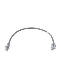 UTP28SP1GY-PANDUIT-Cable de Parcheo TX6, UTP Cat6, Diámetro Reducido (28AWG), Color Gris, 0.30 Metros (1 Pie)