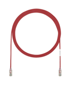 UTP28SP1RD-PANDUIT-Cable de Parcheo TX6, UTP Cat6, Diámetro Reducido (28AWG), Color Rojo, 0.3 Metros (1 Pie)