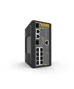 AT-IS230-10GP-80-ALLIED TELESIS-Switch Industrial PoE+ administrable de 8 Puertos 10/100/1000 Mbps + 2 puertos SFP Combo, 120 W