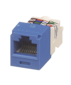 CJ688TPBU-PANDUIT-Conector Jack RJ45 Estilo TP, Mini-Com, Categoría 6, de 8 posiciones y 8 cables, Color Azul