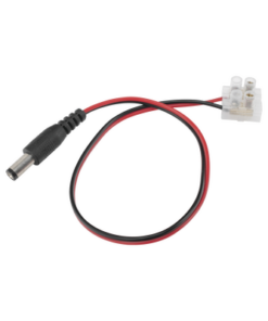 DC-CORD1-EPCOM POWERLINE-Cable de Alimentación con Conector Macho a Bloque de Terminal Atornillable / Calibre 18 AWG / Longitud 28.5 cm (11.22 Pulgadas) / Ideal para Alimentación de Cámaras