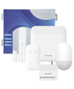 DS-PWA48K-SYSNGV2-HIKVISION-(AX PRO + YONUSA) KIT de Alarma AX PRO / Incluye: 1 Hub con bateria de respaldo / 1 Energizador 2500Mts Lineales / 1 Relevador 0 a 36 Vcc (Max. 5 A) con Entrada de Alarma 27/7 / 1 Keyfob / 1 PIR Interior / 1 Magnético