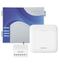 DS-PWA48-SYSNG-HIKVISION-(AX PRO + YONUSA) KIT de Alarma AX PRO / Incluye: 1 Hub con bateria de respaldo / 1 Energizador 2500Mts Lineales / 1 Relevador  0 a 36 Vcc (Max. 5 A) con Entrada de Alarma 27/7