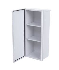 EI-PCB-40106-30SD-R2-EPCOM INDUSTRIAL-Gabinete Acero Galv. para 3 Bat. PL110D12. Puerta Sin Ventilación. Acc. de piso o poste No incluidos (400 x 1060 x 300mm).