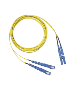 F92ERLNSNSNM001-PANDUIT-Jumper de Fibra Optica Monomodo 9/125 OS2, LC-SC Duplex, OFNR (Riser), Color Amarillo, 1 Metro (3.28 Pies)