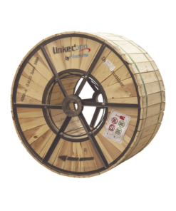OC-ADSS-06C-S100/4KM-LINKEDPRO BY FIBERHOME-Carrete de 4 km de Fibra Óptica Aérea (ADSS) G.652D, Monomodo de 6 Hilos, Exterior, Span 100, Loose Tube