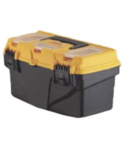 PST-H070-01-PRECISION-Caja Porta Herramientas 17", 44x26x23 cm Bicolor con Compartimientos para Tornillos.