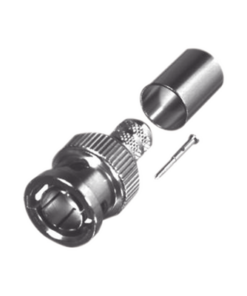 RFB-1708-RF INDUSTRIES,LTD-Conector BNC Macho de Anillo Plegable para Cable Belden 8281 tipo RG-59/U, Níquel/ Oro/ Delrin.